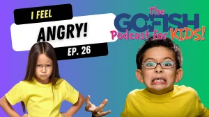 A girl and a boy expressing different facial expressions.